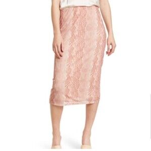 Afrm Lynch Snake Printed Skirt
